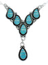 Zuni Sterling Silver & Opal Inlay Necklace Set SN20303